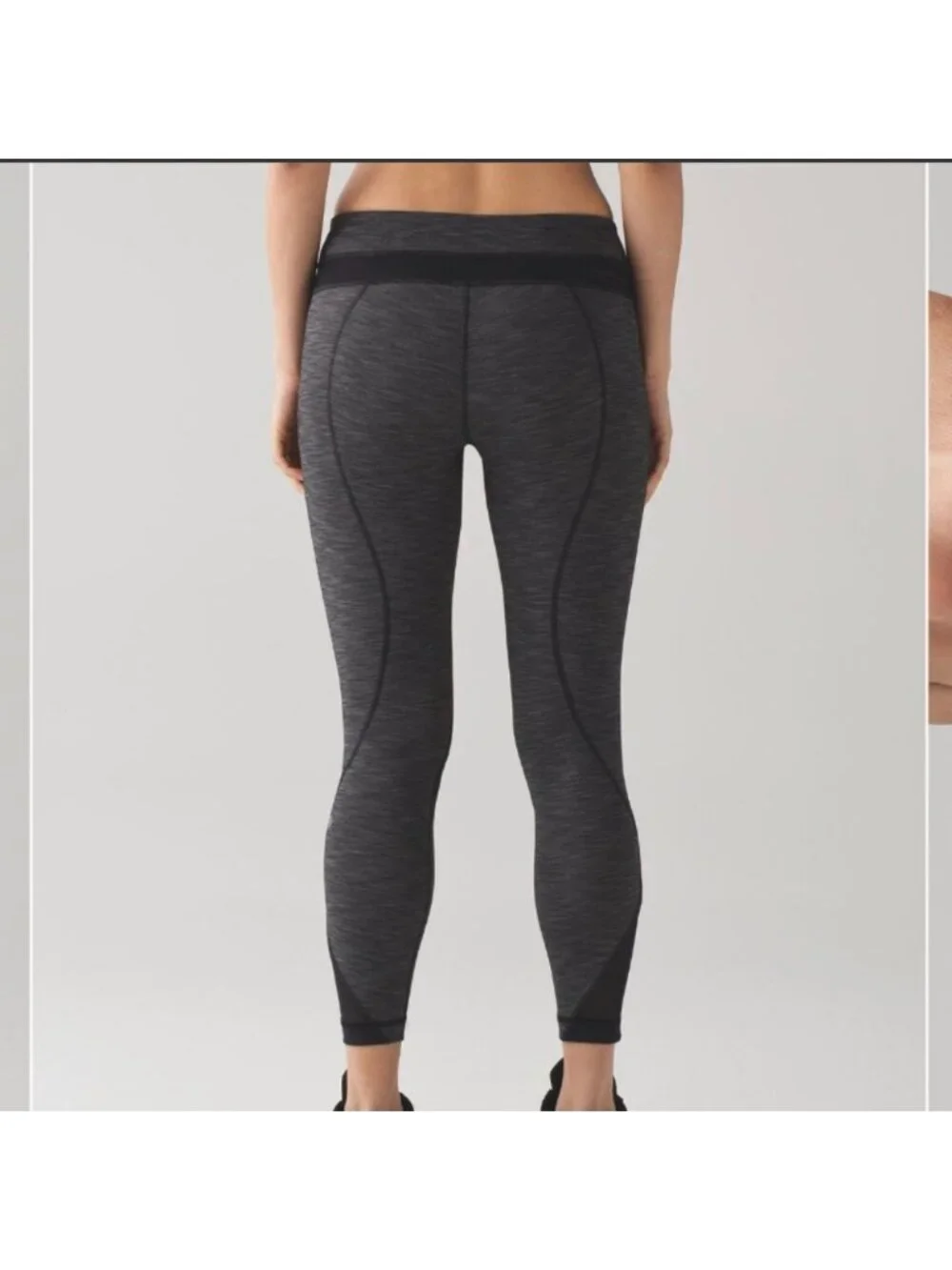 Lululemon Inspire Tight II Heathered Black / Heathered Black